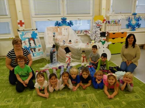 MŠ - Sněhulák, pokaždé jinak, aneb tvoříme s rodiči